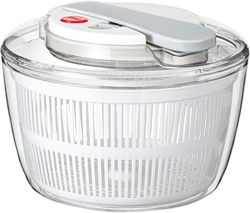 Déshydrateur de feuilles de laitue et légumes avec couvercle, panier de grande capacité, essoreuse à salade facile à presser pour une utilisation en cuisine