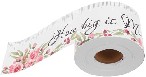 OSOLADY Måttband Fot Flexibel Skräddarmåttband för Gissningslek Om Mammans Interaktiv Festaktivitet och Nyfödd Flickaleksak Skonsam Design för Bekväm Mätning