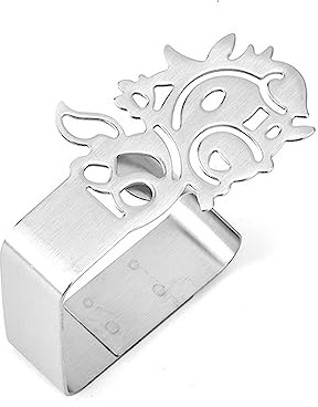 ZwaitL Clip de Mantel de Acero Inoxidable, Abrazadera Decorativa de Animales, Abrazaderas de Cubierta de para Picnic, Barbacoa, Clips de Boda
