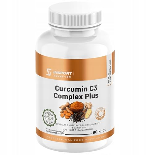 Curcumin C3 Complex 1000 mg 90 Kapseln – mit 95% Curcuminoiden, Piperin & Ingwer Extrakt, Kurkuma Supplement für Verdauung