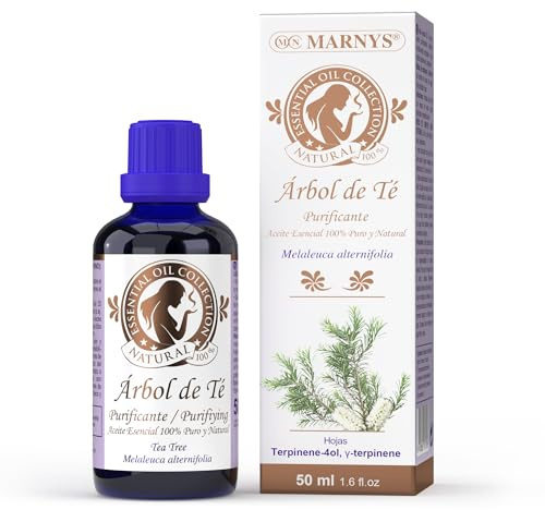 Marny's Aceite Esencial de Árbol de Té Purificante Cosmético 100% Puro y Natural 50ml