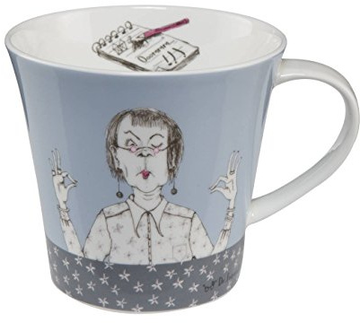 Goebel Immer mit der Ruhe Künstlerbecher Barbara Freundlieb aus Fine Bone China 0,35L, Maße: 13,5cm x 10,5cm x 9,5cm, 27-000-05-1