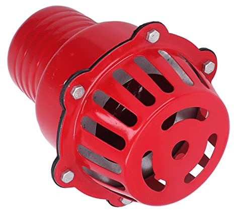 Fyearfly 4-Zoll-Wasserpumpen-Rückschlagventil, Wasserpumpenfilter aus Aluminiumlegierung, Bodenventil, Brunnenfußprüfzubehör für Flüssigkeitsmaschinen, 4 Zoll