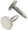 AERZETIX - C70837 - Set di 300 Chiodi a testa piatta larga Ø3x15mm - diametro testa Ø10mm - in acciaio - colore argento - feltro per coperchi tegole bituminose carpenteria rivestimenti per tetti