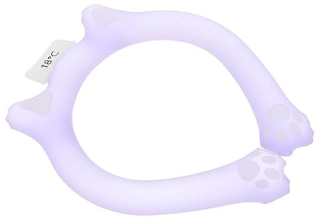 FRCOLOR kühlender Halskragen Wärmer Nackenfächer für Damen wiederaufladbar Fächerhals Tragbarer nackenkühlung Nackenabkühlung Sommer-Nackenkühlrohr Halskühlerwickel PVC Violet