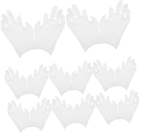 MAGICLULU 12paare Baumwollhandschuhe Für Trockene Hände Arbeitshandschuhe Weiße Feuchtigkeitshandschuhe Bequeme Und Atmungsaktive Nachthandschuhe Für Erwachsene