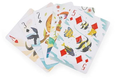 Legami - Carte da Gioco, Impermeabili, 2 Mazzi da 54 Carte, Scatola in Latta per conservarle, in PVC, 6.2 x 8.8 cm