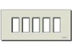 Vimar 8.000-serien - platta 5 modul aluminium tryck serie 8000 guld
