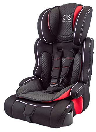 Cozy N Safe Everest Group 1-2-3, Convertible Multi Stage Child Car Seat (9 Months -12 Years) Black/Grey