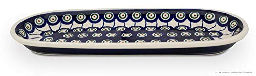 Bunzlauer Keramik Servierplatte 28,3x11,1x2,5 cm, Dekor 8