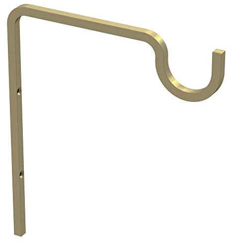 National Hardware N275-508 Extended Wall Hook, 9'', Brushed Gold