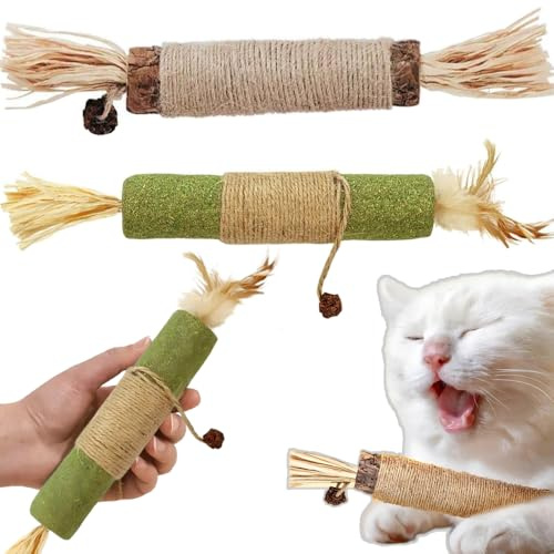 Xlong Bolas de Hierba Gatera,Juguete Gato Hierba Gatera,Bolas de Menta Gatos,Juguete Hierba Gatuna