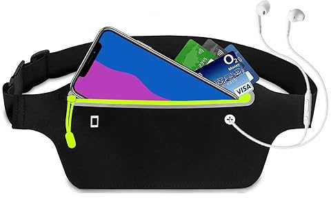 DORNNA® – Laufgürtel für Handy, wasserdichte Lauf Hüfttasche für Herren und Frauen, Hüfttasche, Sportgürtel, Running Belt zum Joggen, Laufen, Sport, Fitness. (Grün)