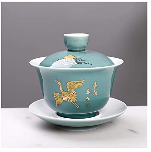 ORLOVA Kungfu Tea Set,Tea Set,Teapot Gongfu Tea Ceramic Cover Creative Kung Foot Tea Cup Blue Teacup Palace in Chinese (Color : 8) (Color : 3)