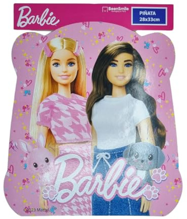 BeenSmile, Barbie Piñata, Partyartikel, Pinata zum Befüllen mit Spielzeug oder Süßigkeiten, Dekoration für Kinderpartys, Geburtstage und Feiern