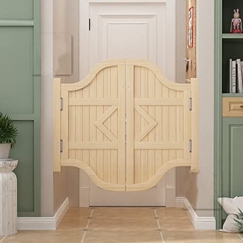 Miuxe Interne Schwingtüren | Bifold Massivholztüren Parlor Butler Tür | Saloon Swinging Cafe Tür Mit Scharnieren Für Küche Parlor Emporium, Anpassbar
