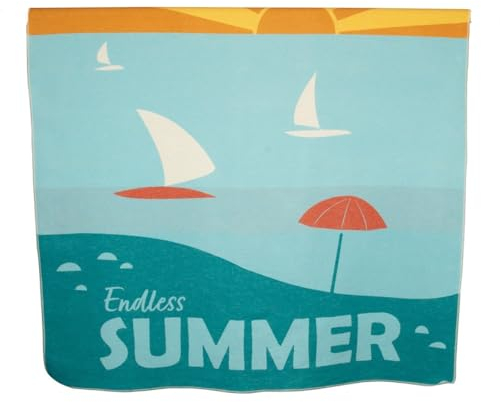 David Fussenegger Flanelldecke Endless Summer hellblau, 200x140 cm, 4614/21