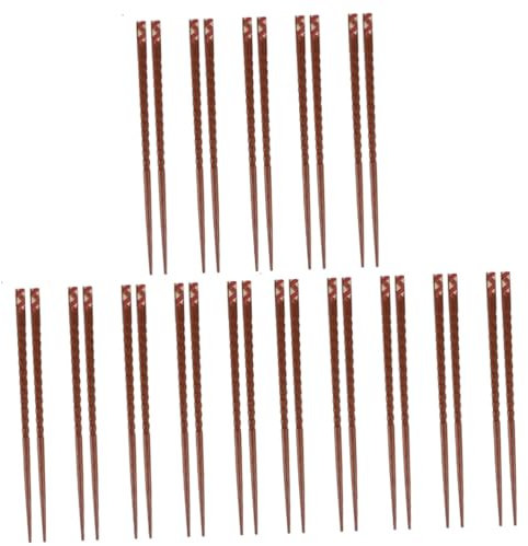 Cabilock 3 Ensembles 5 Paires Pointues Couverts De Table Rouge Écaille De Tortue En Bois Ménage