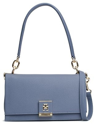 Tommy Hilfiger Damen Leder Umhängetasche mit abnehmbarem Crossbody Gurt