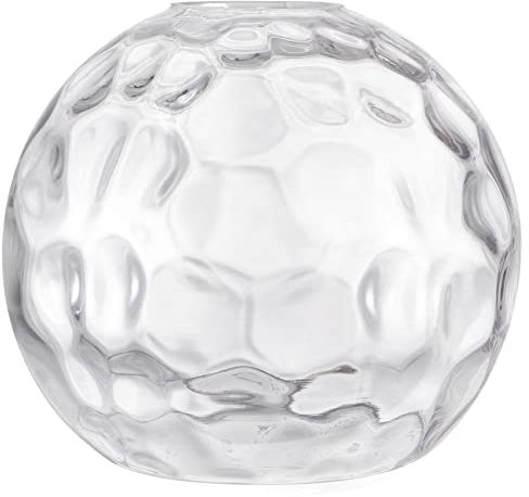 Skelang Glass Light Shade, Globe Lampshade, Hammered Replacement Shades with 42 Mm Fitter Opening for Pendant Light, Lamp, Wall Sconce
