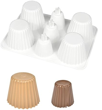 mostsom Cylinder Cup Shape Mousse Cake Mold For Making Chocolate Muffin Ice Shot Glass Mould Kitchen Baking Tool (D_ Curve Cup)