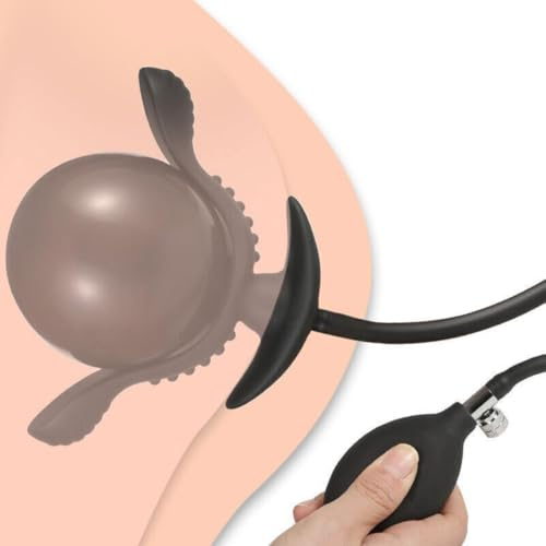 Inflatable Anal Butt Plug Big Penis Dildo Cock Pump Expandable Anal Butt Plug Sex Toy Adult Men Women