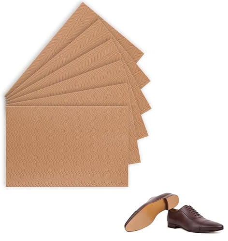 PARFCO 6 Piezas Suelas Antideslizantes para Zapatos, Protectores Antideslizantes para Suelas, Plantillas Antideslizantes Color Nude, Protectores para Suelas de Zapatos, para Mayoría Tamaños Zapatos