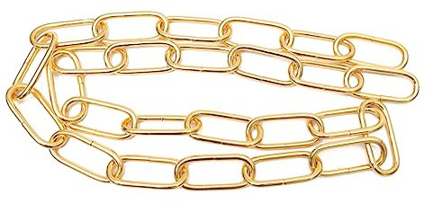 Housoutil 1m Cadena De Hierro Para Colgar Lámparas De Grosor Color Dorado Accesorios Para Iluminación De Techo y Lámparas De Cristal Cadena De Eslabones y Exteriores