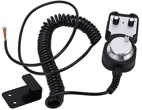 Agatige Volantino CNC a 4 assi, controller volantino 100PPR Generatore di impulsi manuale universale a 3 livelli Controllo CNC pendente per controllo della macchina del tornio di