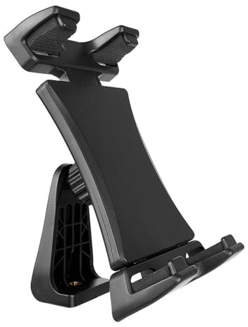 Qsvbeeqj Adaptador de trípode para teléfono móvil, giratorio 360 grados, pinza de ajuste para trípode, monopod, selfie, tablets, soporte de sujeción