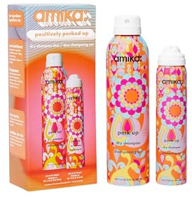 amika positively perked up dry shampoo duo | gift set for refreshing hair between wash days