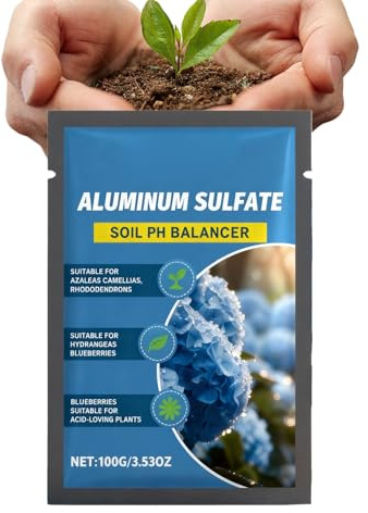 Engrais pour hortensias - 100 g - Additif sûr et doux pour le sol - Pour le jardin, la famille, les amis, les amateurs de jardin, la maison et le jardin, l'étang de jardin en extérieur