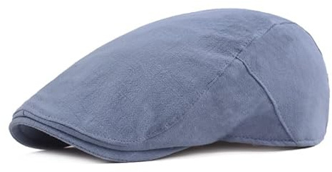 Nostalgisk retro-skärmkeps for ungdomar och kvinnor | Snygg monokrom baskerhatt(Blue)