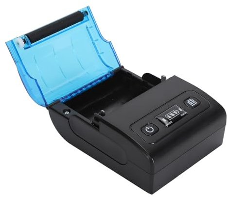 Fdit Tragbarer Bondrucker, 58-mm-Mini-Bluetooth-Thermodrucker mit 1500-mAh-Akku und Mehrsprachiger Unterstützung, Kompatibel mit IOS Windows für den Einzelhandel in Kleinen