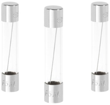 Debflex 715946 - Fusibile in vetro, 6 x 32 mm, 250 V, 3 pezzi