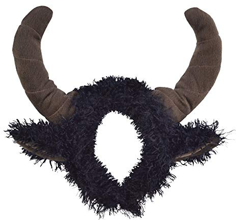 Bristol Novelty MD231 Cornes de Taureau sur Serre-tête Halloween, Brown/Black