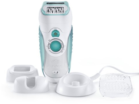 Braun Silk-épil 7891 Expressive - Depiladora femenina con accesorios, seco y húmedo, color blanco y azul