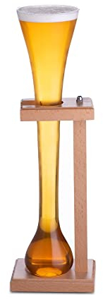 bar@drinkstuff Glass Half Yard of Ale with Stand - Case of 6 Half Yard Glass on Traditional Stand
