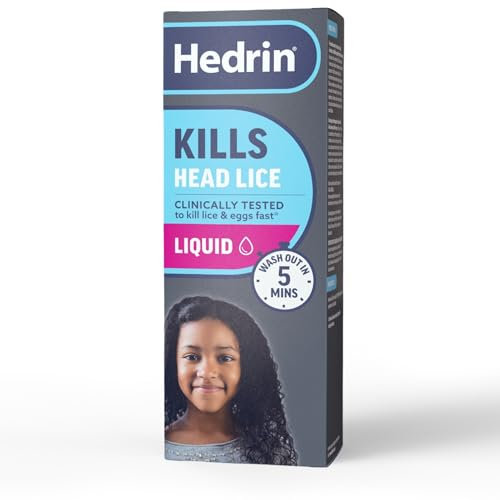 Hedrin Kills Headlice Liquid Gel, Fast and Effective Lice and Nit Treatment, Kills Head Lice and Eggs, 8 Treatments, Clinically Tested, Suitable for Adults and Children, 250ml