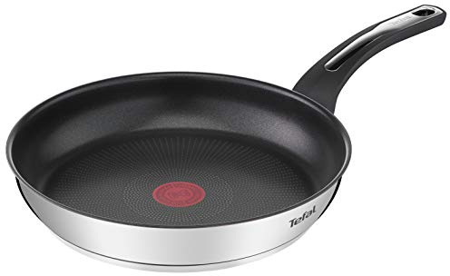 Tefal Emotion Poêle 28 cm, Revêtement antiadhésif, Garantie 10 ans, Base épaisse pour une diffusion de chaleur homogène, Design élégant, Poignée robuste, Induction, Indicateur de cuisson E3000604
