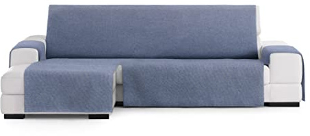Eysa Valkiria sofabezug chaiselongue 290 cm Links frontalsicht, Farbe 03, Blau 3