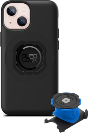 QUAD LOCK Vorbau/Lenker Handyhalterung Fahrrad Kit mit iPhone 13 Mini MAG Hülle