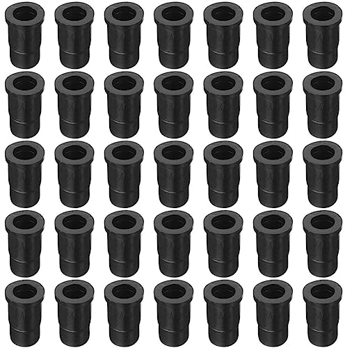 MAGICLULU 35 Stück Kunststoff-Lenkrollen-Steckhülse Runde Einsätze Lenkrollen-Stielhülse Rad-Buchse Möbeleinsatz Für Stiel Lenkrolle Griffring Lenkrolle Stuhlbeine Holzmöbel-Ersatz