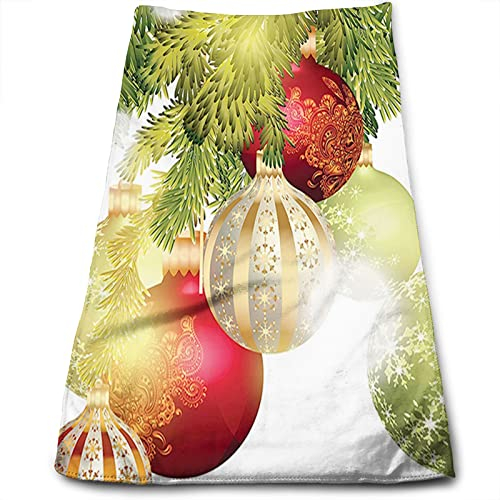 DJNGN Weihnachts-Küchen-Geschirrtücher, Waschlappen, Auto, Haushalt, Haustier, Badetuch, Weihnachtsmotiv, Weihnachtsmotiv, weich, wasserabsorbierend, leicht, Mehrfarbig, 38,1 x 68,6 cm