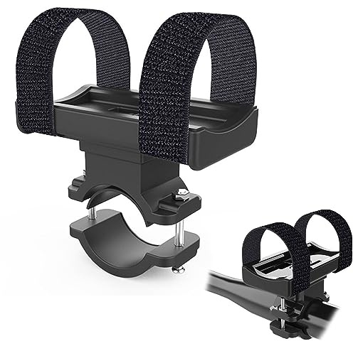 LONGHAO Fahrrad Taschenlampen Halterung,Fahrrad Taschenlampenhalter,Fahrrad Licht Halterung Universal,Fahrradlichthalterung 360º Drehbare Clip-Klemme,für Fahrradlenker mit Einem Durchmesser