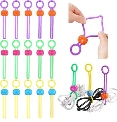 HSIXHAF 15 pcs Verschlussclips für Beutel, Beutel Verschlussklammern, Frischhaltende Tütenclips, Silikonmaterial, Geeignet für Lebensmittelbeutel, Snackbeutel, 3 Farben