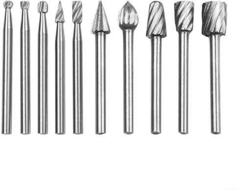 Frässtifte für Holz und Metall, 10 Stück, Rotationsfräser, HSS-Fräserbohrer