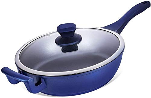 CCKUYT Frying Pan Skillet Fry Pan Saucepan Thicker Frying Pan Household Cooking Pot for All Hobs Including Induction Portable Frying Pan