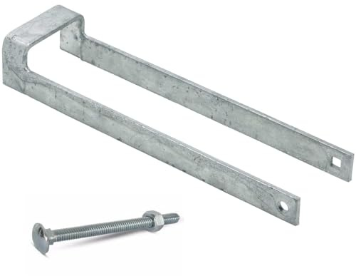 Epsom Door Handle 14 Throw Over Loop Gate Latch for 3 Gates Heavy-Duty 4mm Steel Rust-Resistant Outdoor Farm Gate Locking Hardware (Galvanized Steel)