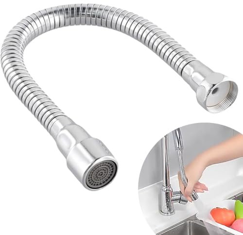 STOAT® Estensione del rubinetto. 30 cm. Realizzato in acciaio inossidabile 304. Direzione fissabile. Comodo per lavarsi i denti e lavare il viso, lavare i capelli e prendere l'acqua. (30cm)